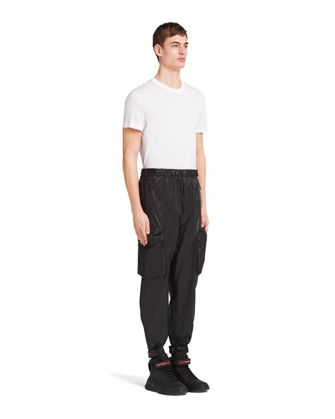 prada mens cargo pants|prada nylon pants.